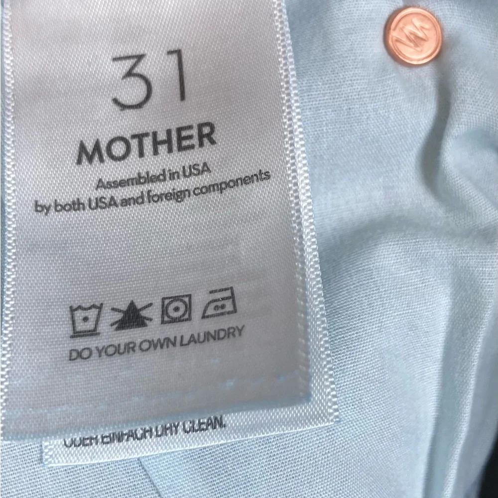 NWT MOTHER The Mid Rise Dazzler Ankle Fray Jeans Fancy Meeting You Here Wash 31 - Picture 12 of 15